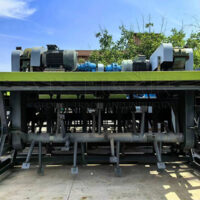 Groove type small scale compost turner in factory