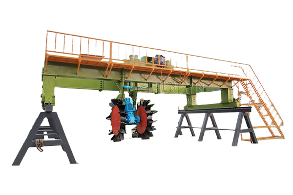 Wheel type compost equpment for granulated compost fertilizer making