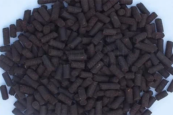 Granulated compost fertilizer from plat die pellet mill