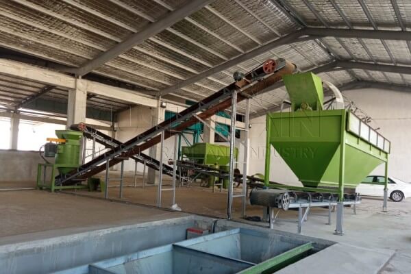 pre-treatment for granular organic fertilizer granulation with compost