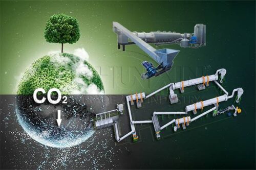 Reducción de carbono mediante la fabricación de biocarbón y fertilizantes.