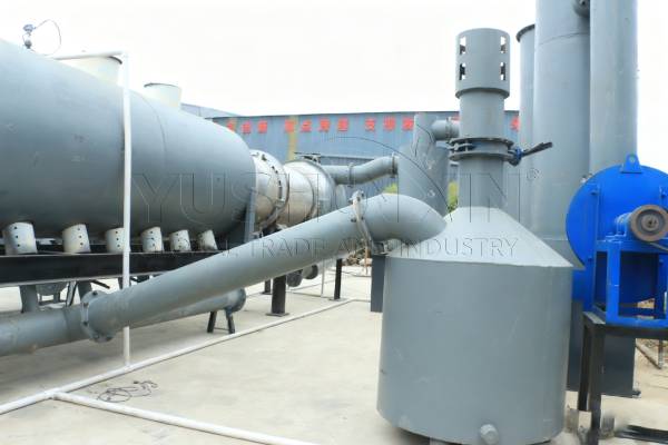 combustible gas recycle for biochar production forest CDR project