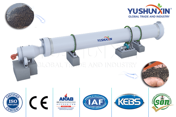 waste dryer to reduce the moisture to lower than 10%