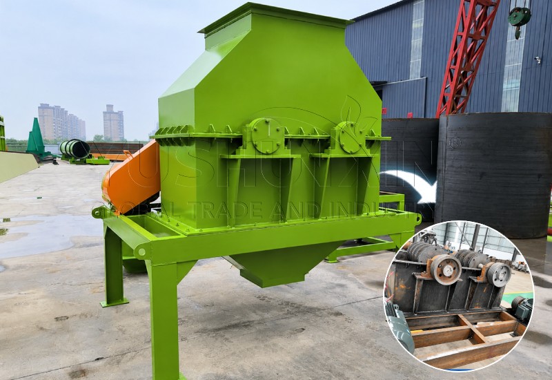 large chain grinder for return fertilizer granules recycle